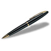 Waterman Black Sea Gold Trim Carene Ballpoint Pen with Blue Ink