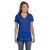 Hanes Women's Deep Royal 4.5 oz. 100% Ringspun Cotton nano-T V-Neck T-Shirt