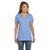 Hanes Women's Light Blue 4.5 oz. 100% Ringspun Cotton nano-T V-Neck T-Shirt