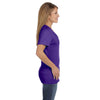 Hanes Women's Purple 4.5 oz. 100% Ringspun Cotton nano-T V-Neck T-Shirt