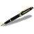 Waterman Black Lacquer Gold Trim Expert Fountain Pen with Black Ink