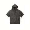 Champion Men's Charcoal Heather Reverse Weave Short Sleeve Hooded Sweatshirt