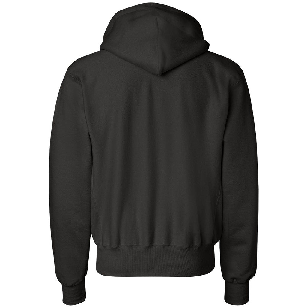 Champion Men's Black Reverse Weave 12-Ounce Pullover Hood