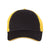 Valucap Black/Gold Sandwich Trucker Cap