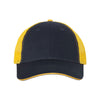 Valucap Navy/Gold Sandwich Trucker Cap