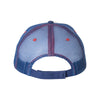 Valucap White/Royal/Red Sandwich Trucker Cap