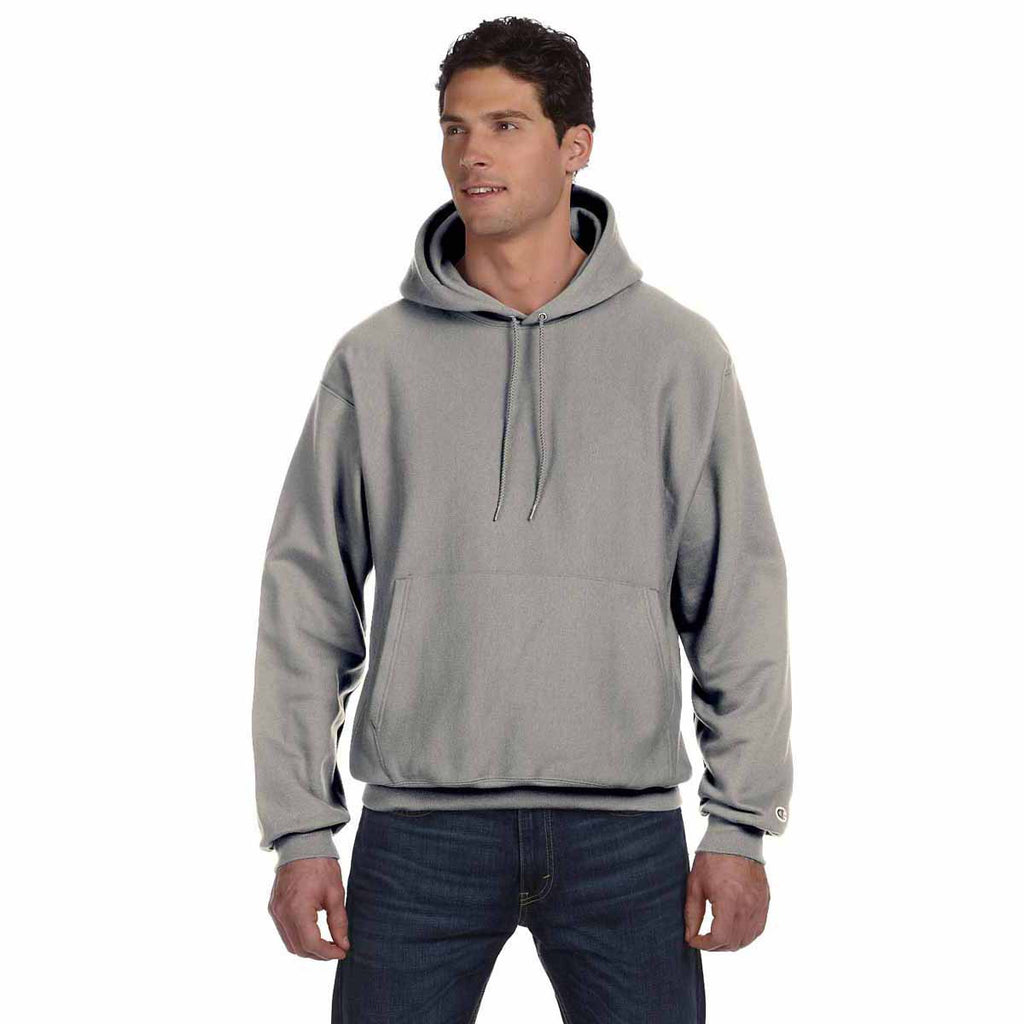 Champion Men's Oxford Grey Reverse Weave 12-Ounce Pullover Hood