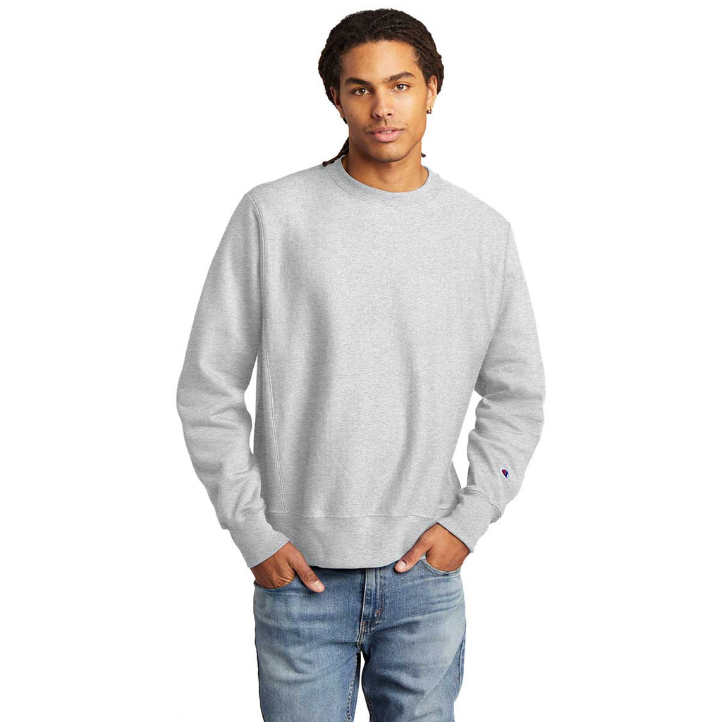 Champion Men's Ash Reverse Weave Crewneck Sweatshirt