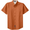 Port Authority Men's Texas Orange/Light Stone Short Sleeve Easy Care Shirt