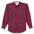 Port Authority Men's Burgundy/Light Stone Tall Long Sleeve Easy Care Shirt