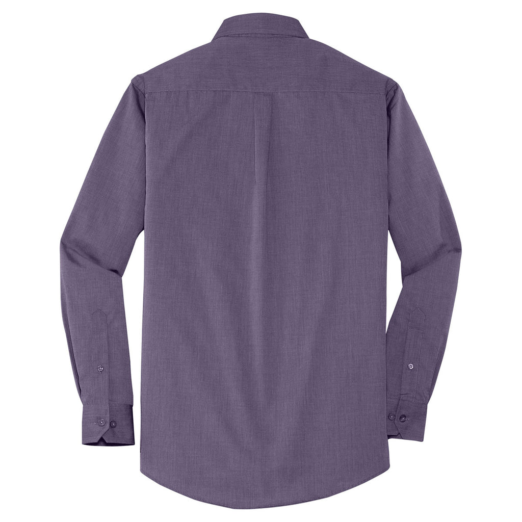 Port Authority Men's Grape Harvest Crosshatch Easy Care Shirt