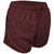 BAW Women's Maroon Solid Running Shorts