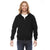 American Apparel Unisex Black Fine Jersey Zip Hoodie