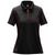 Stormtech Women's Black/Bright Red Pulse 1/4 Zip Polo