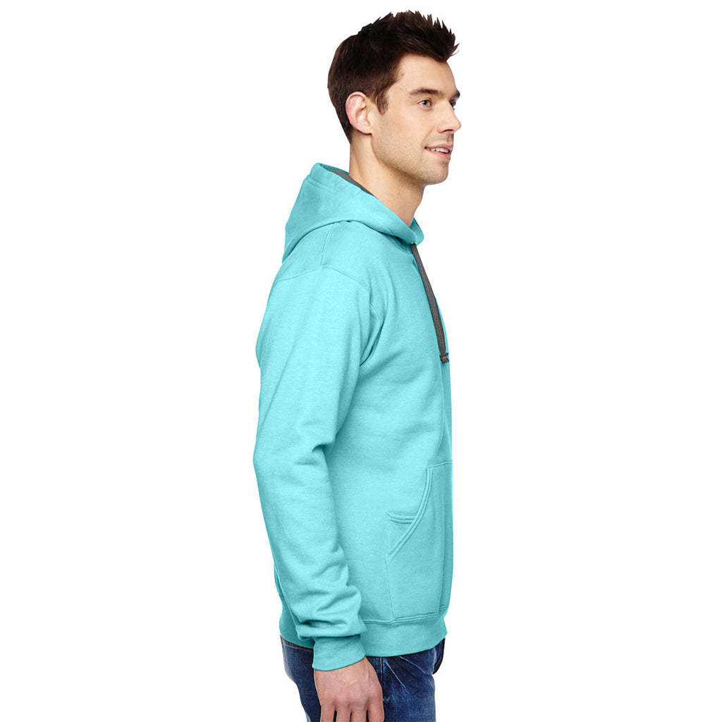 Fruit of the Loom Men's Scuba Blue 7.2 oz. SofSpun Hooded Sweatshirt