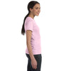 Hanes Women's Pale Pink 4.5 oz. 100% Ringspun Cotton nano-T T-Shirt