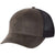 Sportsman Dark Brown/Black Faux Waxy Trucker Cap