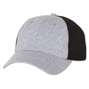 Sportsman Heather Light Grey/Black Quilted Cap