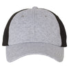 Sportsman Heather Light Grey/Black Quilted Cap