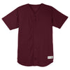 Sport-Tek Men's Maroon PosiCharge Tough Mesh Full-Button Jersey