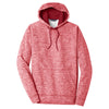 Sport-Tek Men's Deep Red PosiCharge Electric Heather Fleece Hooded Pullover