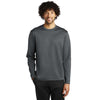 Sport-Tek Men's Dark Smoke Grey Sport-Wick Fleece Pullover Crew