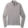 Sport-Tek Men's Heather Grey Lightweight French Terry Quarter Zip Pullover