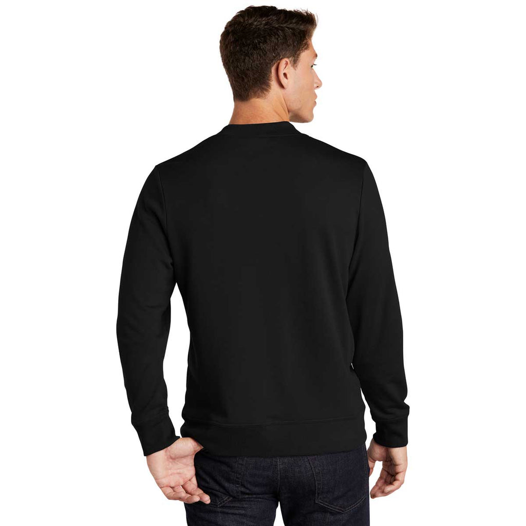 Sport-Tek Men's Black Lightweight French Terry Bomber