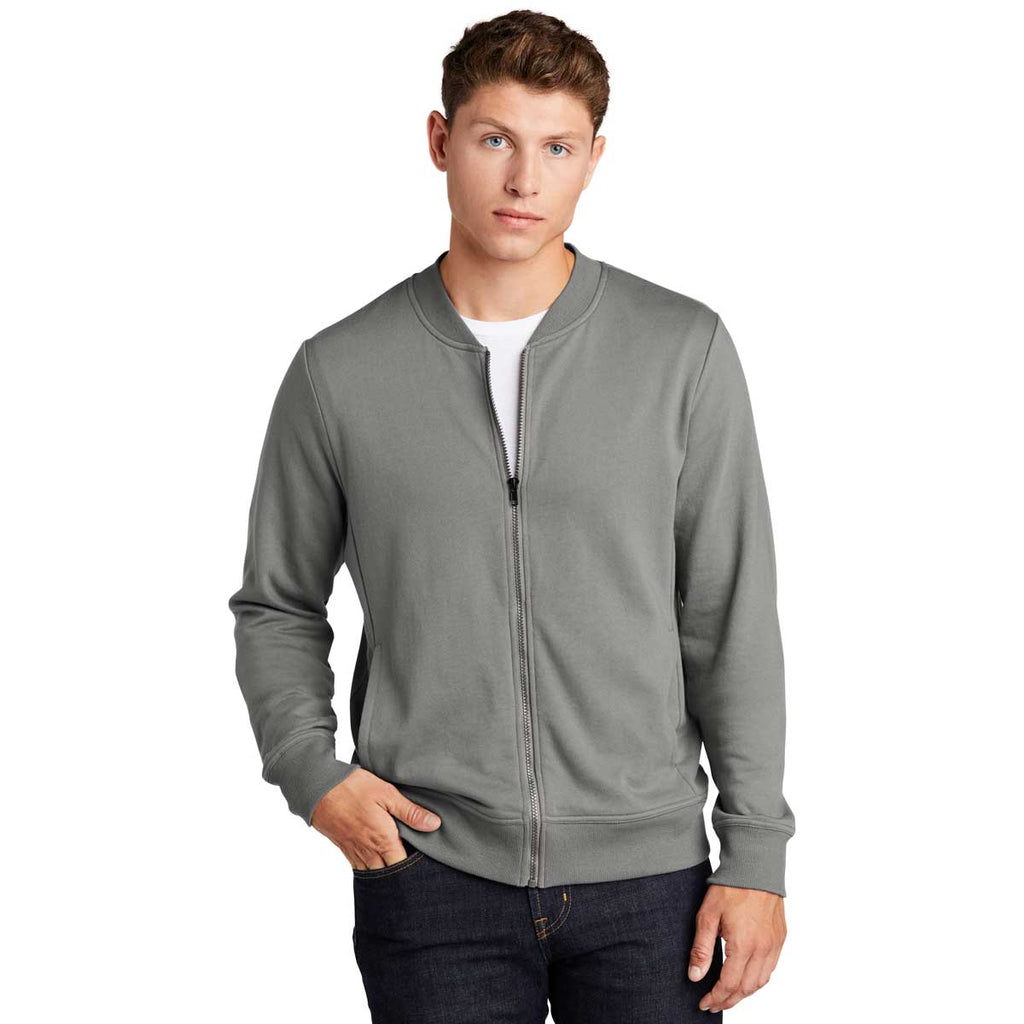 Sport-Tek Men's Grey Concrete Lightweight French Terry Bomber