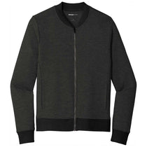 Sport-Tek Men's Heather Black Lightweight French Terry Bomber