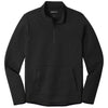 Sport-Tek Men's Black Triumph Quarter Zip Pullover