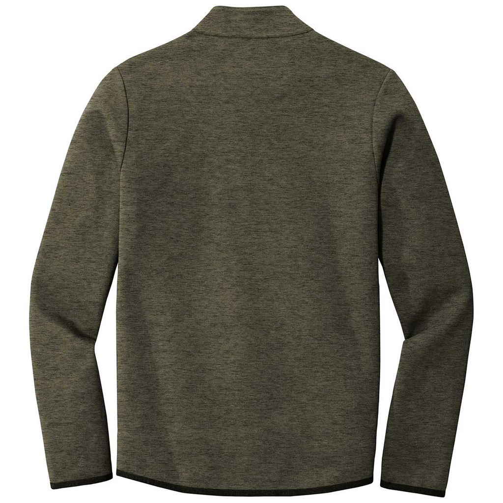 Sport-Tek Men's Olive Heather Triumph Quarter Zip Pullover