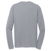 Sport-Tek Men's Silver PosiCharge RacerMesh Long Sleeve Tee