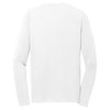 Sport-Tek Men's White PosiCharge RacerMesh Long Sleeve Tee