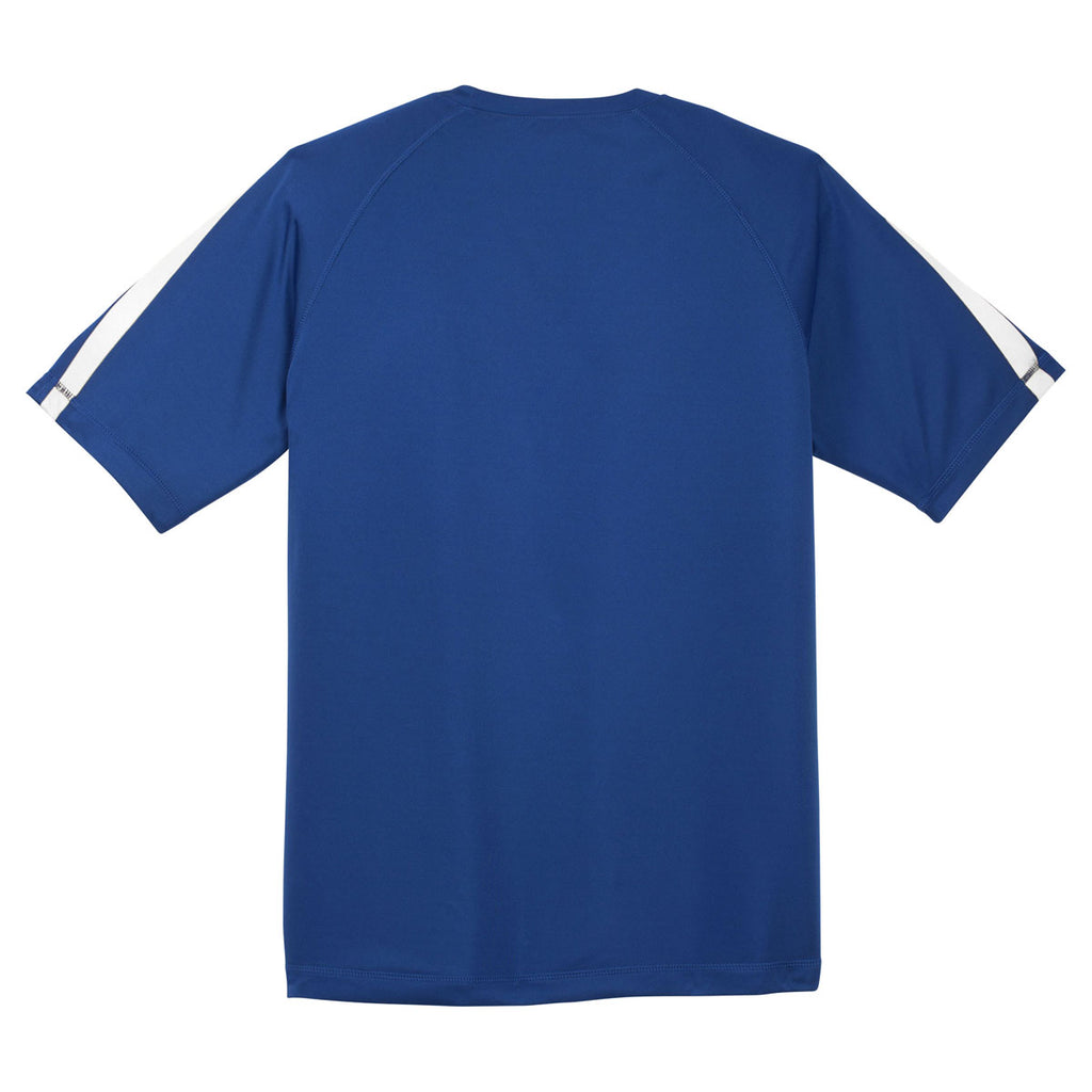 Sport-Tek Men's True Royal/White Colorblock PosiCharge Competitor Tee