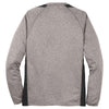 Sport-Tek Men's Vintage Heather/ Black Long Sleeve Heather Colorblock Contender Tee