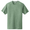 Sport-Tek Men's Forest Green Heather PosiCharge Tri-Blend Wicking Raglan Tee