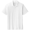 Sport-Tek Men's White PosiCharge Tri-Blend Wicking Polo