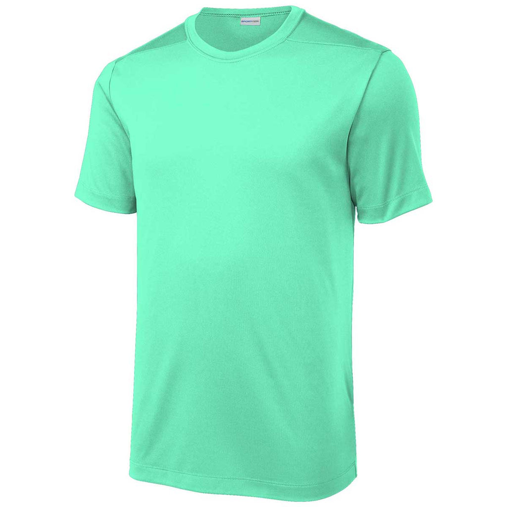 Sport-Tek Men's Bright Seafoam Posi-UV Pro Tee