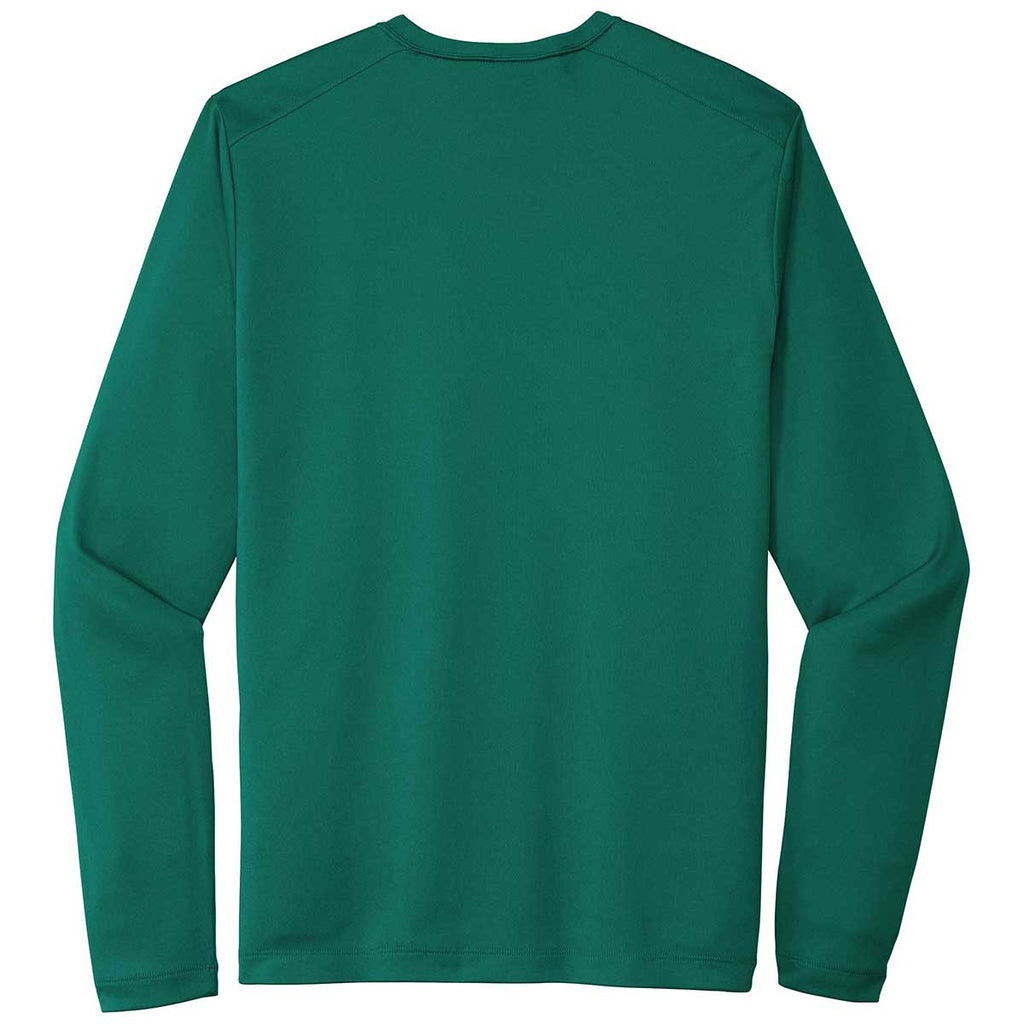 Sport-Tek Men's Marine Green Posi-UV Pro Long Sleeve Tee