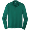 Sport-Tek Men's Marine Green Posi-UV Pro Long Sleeve Polo