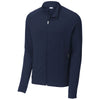 Sport-Tek Men's True Navy Sport-Wick Flex Fleece Full-Zip