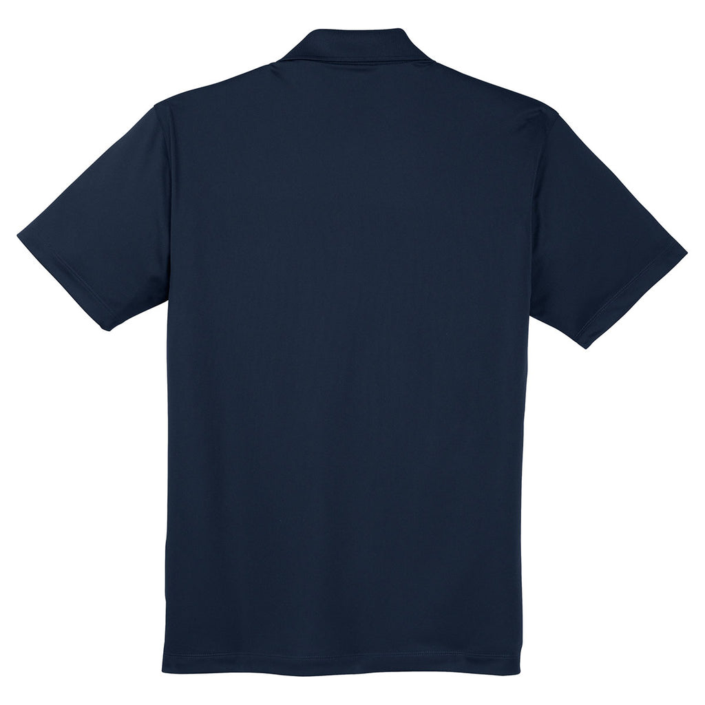 Sport-Tek Men's True Navy Micropique Sport-Wick Pocket Polo