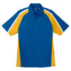 Sport-Tek Men's True Royal/Gold/White Tricolor Micropique Sport-Wick Polo