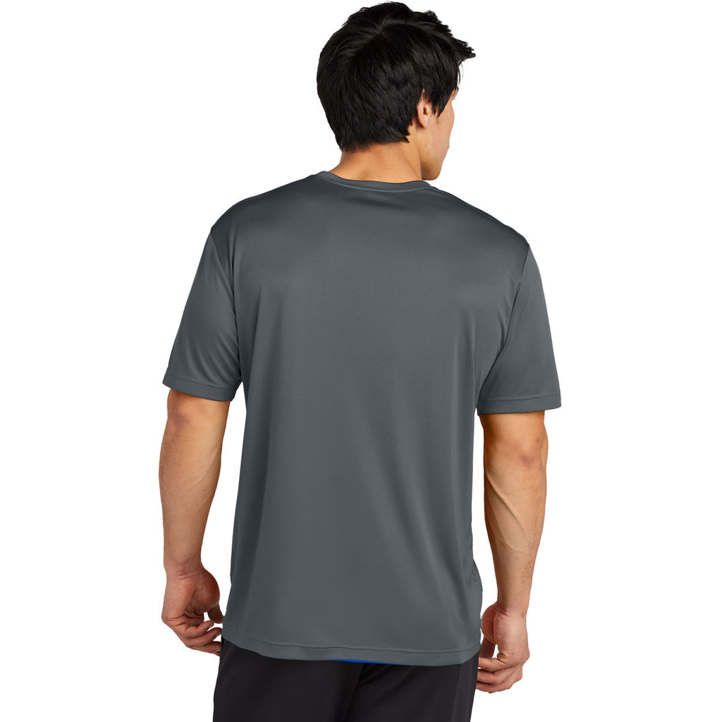 Sport-Tek Men's Iron Grey PosiCharge Re-Compete Tee