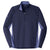 Sport-Tek Men's True Navy/True Navy Heather Sport-Wick Stretch Contrast 1/2-Zip Pullover