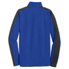 Sport-Tek Men's True Royal/Black Sport-Wick Textured Colorblock 1/4-Zip Pullover