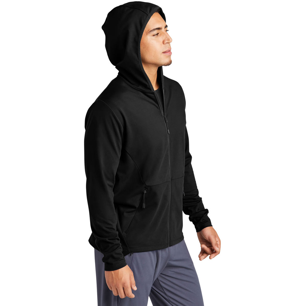 Sport-Tek Men's Deep Black Circuit Hooded Full Zip