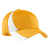 Sport-Tek Gold/White Dry Zone Nylon Colorblock Cap