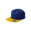 Sport-Tek True Royal/Gold Flat Bill Snapback Cap